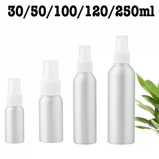 30-500ml Empty Spray Bottle Aluminum Travel Perfume Atomiser Cosmetic Sprayer