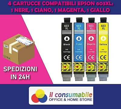 N. 4 INK 603XL Ink Cartridges  Inks to Replace 603 XL ADATTO A   Epson Starfish