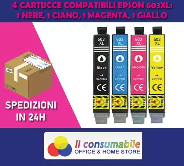 N. 4 INK 603XL Ink Cartridges  Inks to Replace 603 XL ADATTO A   Epson Starfish