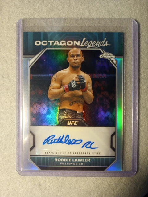 Octagonal Legend ROBBIE LAWLER OCTAGON Legends Auto 2024 Topps Cromato UFC OLA-RLA EUR 9 ...