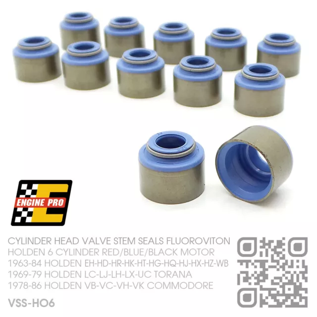 Valve Stem Seals 6 Cyl 161-173-186-202 Motor [Holden Lc-Lj-Lh-Lx-Uc Torana/Gtr] 2