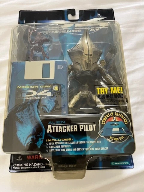 INDEPENDENCE DAY ID4 Alien Attacker Pilot action figure 1996 unopenened ...
