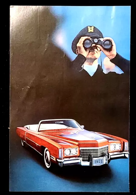 Red Cadillac Eldorado Convertible 1971 Vintage Print Ad