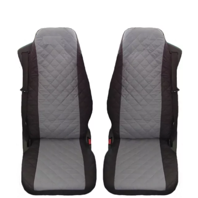 Designed to fit Volvo FH FL FE FH4 after 2014 Truck Seat Covers GRAY BLACK