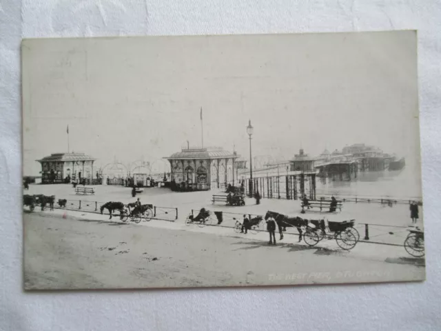 Old B/W Postcard, The West Pier, Brighton, Sussex  "