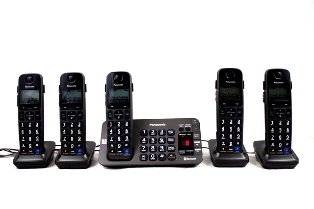 Panasonic KX-TG465SK DECT 6.0 Bluetooth 5 Cordless Handset Phone Link-To-Cell