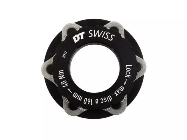 DT Swiss Center Lock Disc to 6-Bolt Disc Adapter for QR, 9 or 12 mm Thru Axles