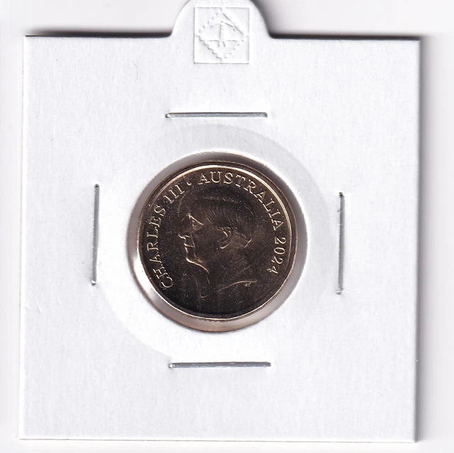 AUSTRALIAN 2024 2 King Charles Iii Effigy Unc Coin From Ram Roll In