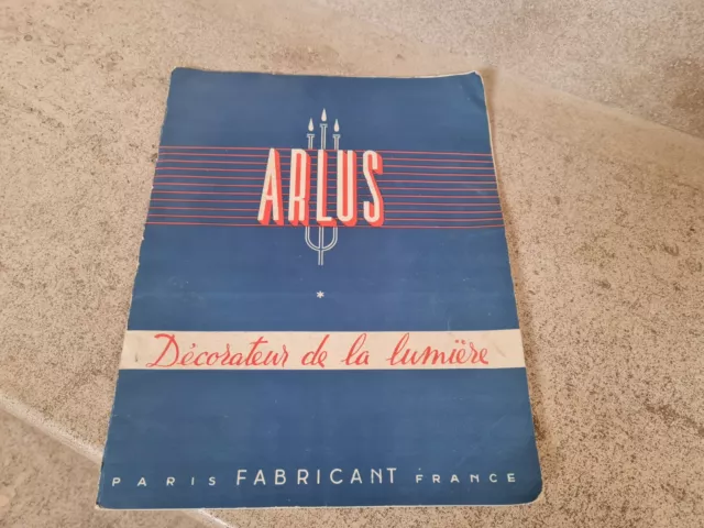 Ancien catalogue illustré  Arlus décorateur, Luminaire (Paris)