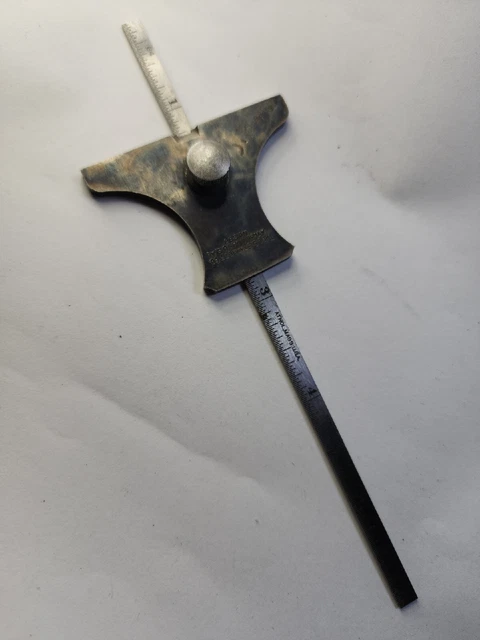 STARRETT No. 237 Combination Depth Gage and Steel Rule 6 in.