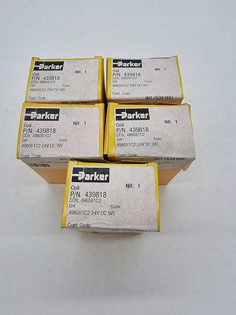 Parker Coil P / N. 439818 496081C2 24V Dc 9W / #G 6A2 1710