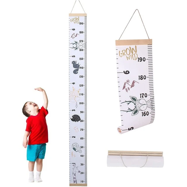 Tableau De Croissance En Miroir Pour Enfant - 6 Pièces Puzzle Acrylique Incassable + Règle - Pour Mur, Suivi Taille Et Jeux