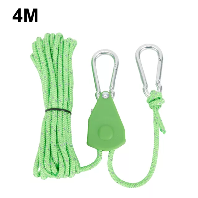 ROPE LANYARD STRAP Tent Pulley Universal 4mm*4m Fastener Lifting Pulley ...