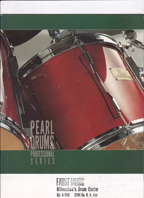 Vintage Musical Instrument Catalog #10554 - Pearl Drums - Professional Series