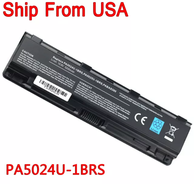 Battery For Toshiba Satellite Pro P800 P850 P840 P870 P875 Series PA5024U-1BRS