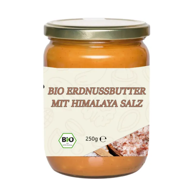 39,92 €/kg burro di arachidi biologico Mynatura con sale dell'Himalaya 250 g spalmatura di arachidi