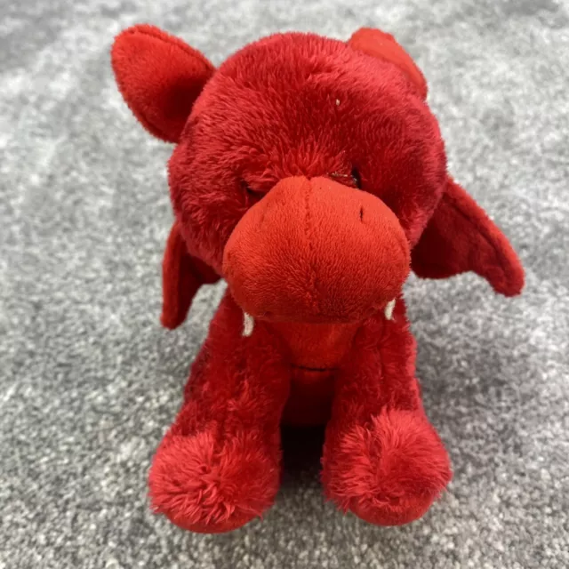 Pipp The Bear & Friends Welsh Dragon Plush Soft Toy Red 7” Rare Collectible
