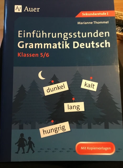 Einführungsstunden Grammatik Deutsch 5-6 ~ Marianne Thommel ~  9783403077572