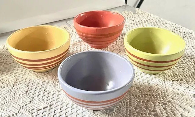 Starbucks Terra Cotta Soup/Chili Bowls - Set Of 4 - Gently Used Great Condition