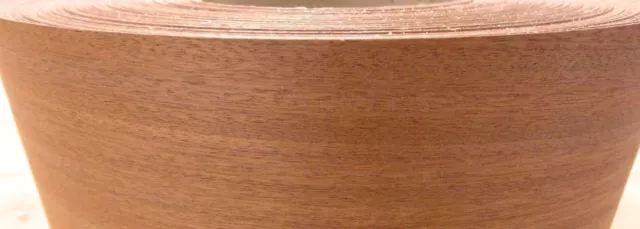 Sapele Ribbon Mahogany wood veneer edgebanding 2-3/4" x 92" preglued 2.75"