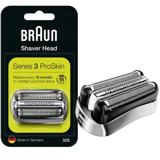 Für Braun Rasierer Serie 3 Rasierkopf ProSkin Ersatzfolie Kassette 21B 32B 32S