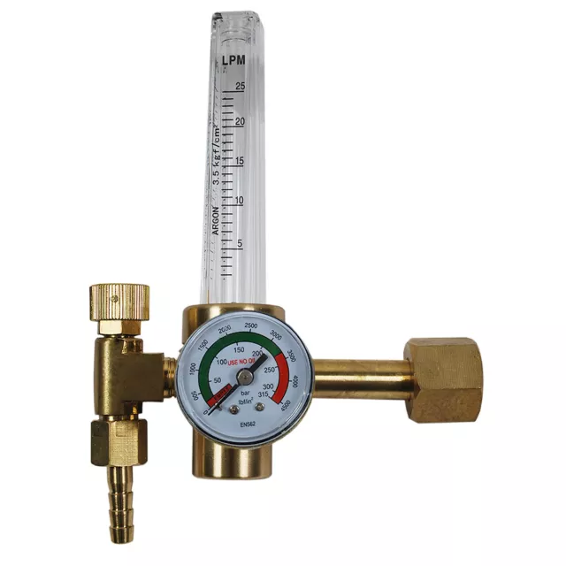 Druckregler Druckminderer Argon CO2 Schutzgas mit Flowmeter Gasflasche