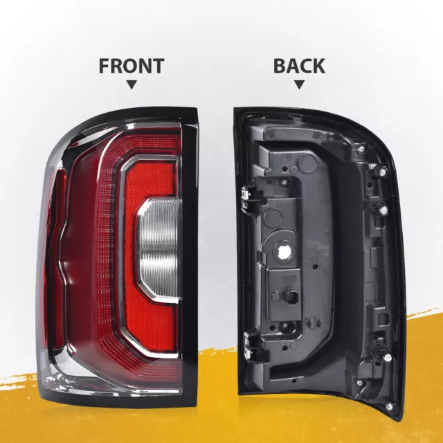 LED Tail Lights Fit For 2016-2018 GMC Sierra Rear brake Stop Lamps Left+Right 3