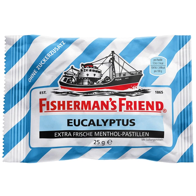 Pêcheur Ami Eucalyptus Menthol Pastilles Sans Sucre Ajouté