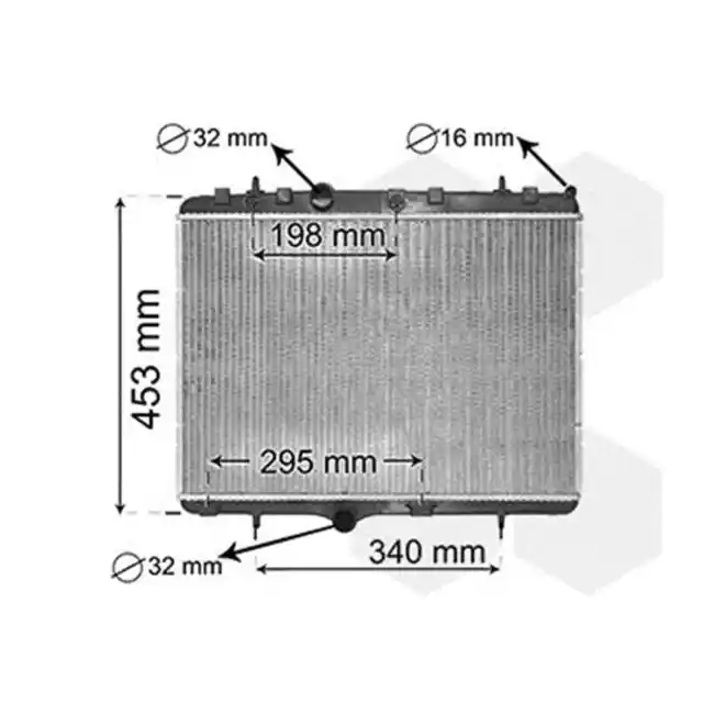 Van wezel Radiateur de Refroidissement pour Citroen Opel Peugeot