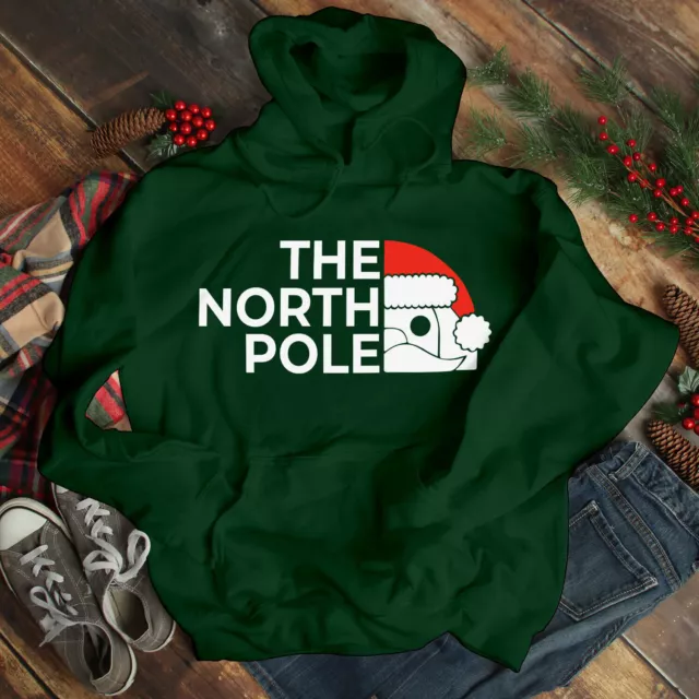 Kapuzenpullover (5226) The NORDPOL Santa Claus Weihnachten Hoodie Weihnachtsgeschenk für Männer Kinder