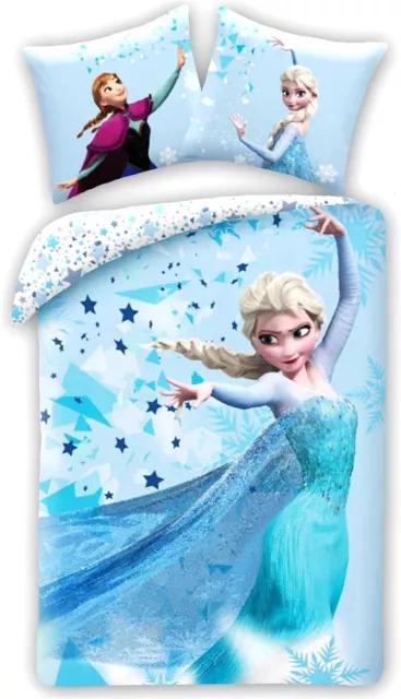 Disney Frozen Bettwäsche Eiskönigin Anne Elsa Kopfkissen Decke für 135/140x200