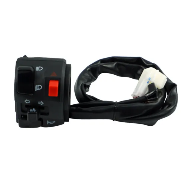 US 7/8"Motorcycle Handlebar Control Switch Horn Button Turn Signal Controller×1