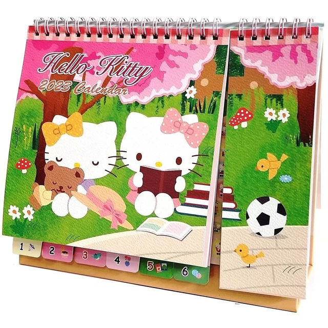 20232024 HELLO KITTY Katze Schreibtisch Kalender mit Zeitplanplaner