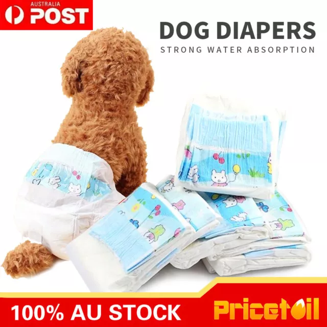 10pcs Female Pet Dog Puppy Nappy Diapers Disposable Sanitary Pants Underpants