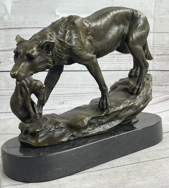 Décoration tête de lion sur socle en argent - statue décorative - lion