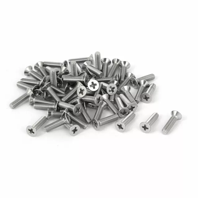 60 pz M2.5x10mm 316 in acciaio inox a testa svasata per viti Phillips bulloni