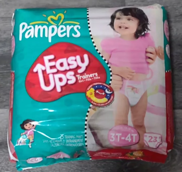 NOS 2009 PAMPERS Easy Ups Trainers For Girls~Size 3T-4T~Dora The  Explorer~23 Ct $35.00 - PicClick