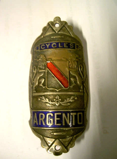 Plaque emaillee de velo cycles TORAL G.R.T - Old Enameled Bike Head