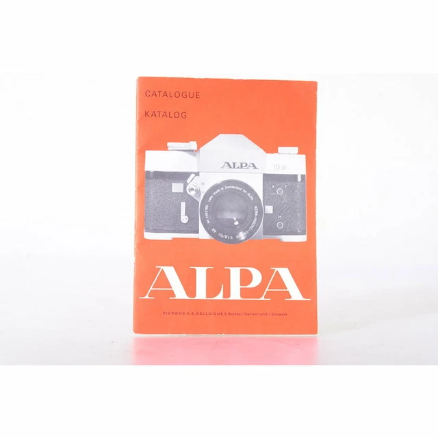 Catalogue Objectifs Interchangeable Pour Alpa Reflex + Broc 35
