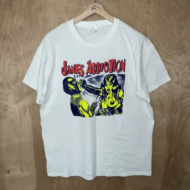 Janes Addiction Been Caught Stealing Ss Band T-Shirt Modern Boot Retro Vtg Sz Xl