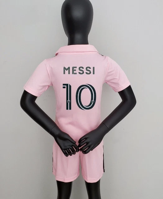 LIONEL MESSI #10 - MLS Inter Miami CF Youth Home Soccer Jersey Kit Size