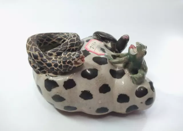 Chinese Brush Pot OOAK Hand Made Vintage