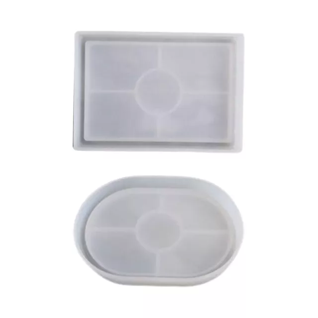 Silicone Rectangle Rolling Tray Molds Glossy DIY Resin Ring Molds Silicone  18mm