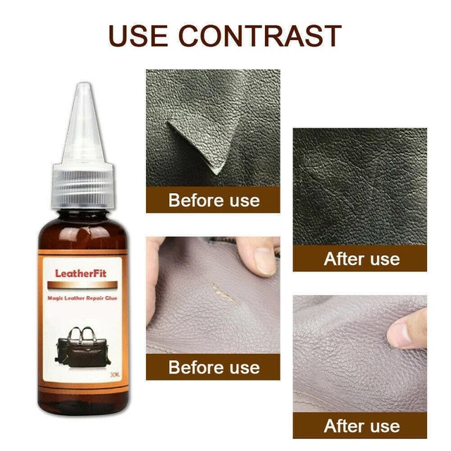 Leather Restore Glue Adhesive Maximum Strength Repair Sofa Coat Auto A0K4; J9P6