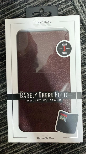 Case-Mate Barely There Wallet Folio Phone Back Case For Apple iPhone Xs Max
