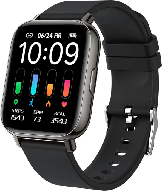 Smartwatch, Orologio Intelligente Uomo Donna 1,69'' Touch Smart Watch, Sportivo