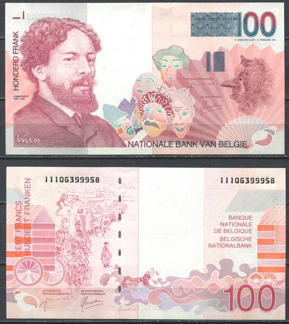 Belgie 1995-2001 • 100 francs • P# 147 • NEUF UNC (N-572) Belgium