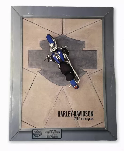 Harley Davidson 2002 Motorcycles Brochure Large 14" x 11"