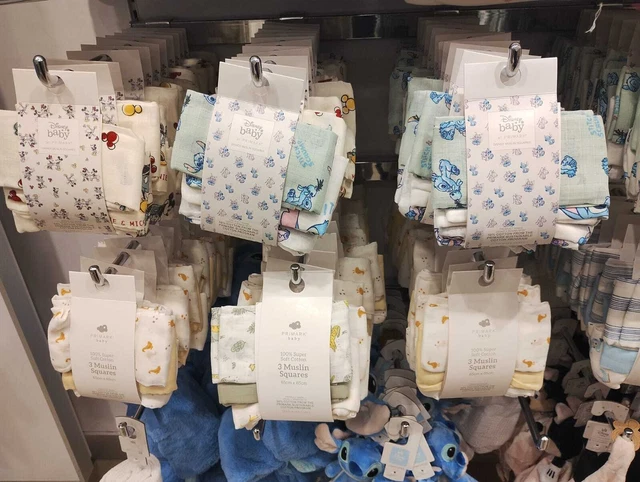 PRIMARK DISNEY BABY Pcs Muslin Squares Cloths Super Soft Cotton