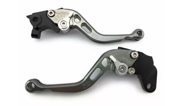 Paire de Leviers Courts Titane AVDB Frein et Embrayage CNC HYOSUNG COMET 125